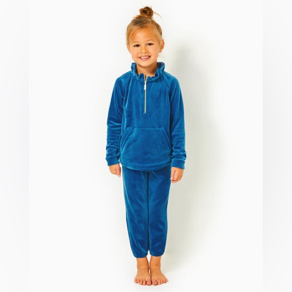 Girls Mini Mallie Velour Pant and sweatshirt NWT